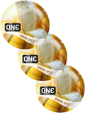 Презервативы One Flavor Waves Банановый сплит Желтые 3 шт 6400230336 фото