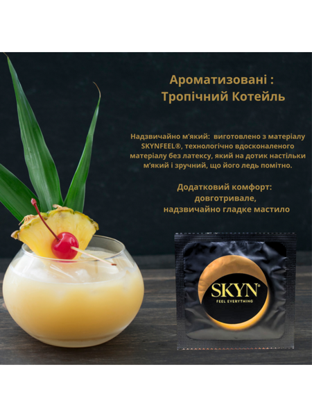 Набір презервативів Skyn Cocktail Club Passion Daiquiri Без латексу 3 шт 6501053604 фото