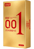 Презервативи OLO Zero One Gold з крапками та ребрами 10 шт 6501053317 фото