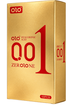 Презервативи OLO Zero One Gold з крапками та ребрами 10 шт 6501053317 фото