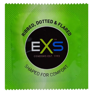 Презервативи EXS Ribs and Dots Точково-ребристі 3 шт  6400230161 фото