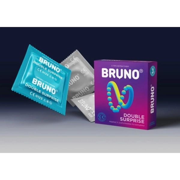 Презервативи Bruno Extra Dotted + Double Surprise 36 шт 6400230342 фото