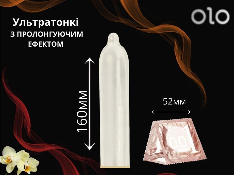 Презервативы OLO 0.01 с точками ребристые 10 шт 6501053317 фото