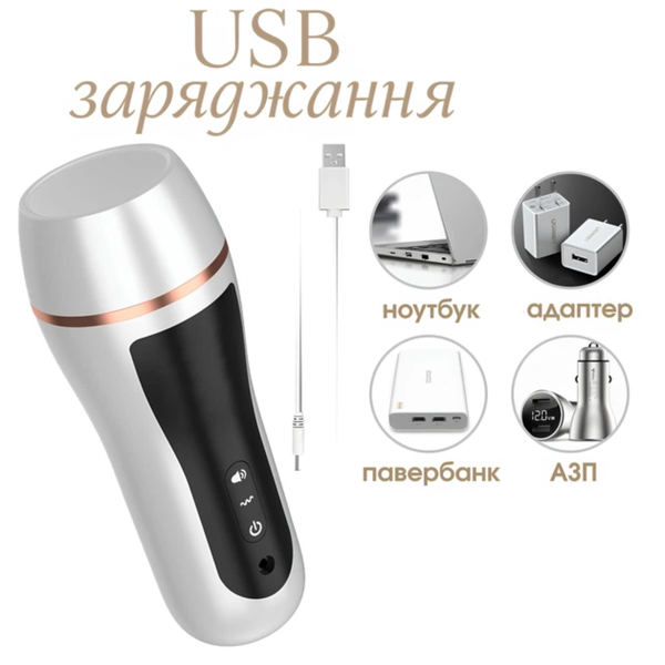 Чоловічий мастурбатор Passion з жіночими стогонами 6501103945 фото