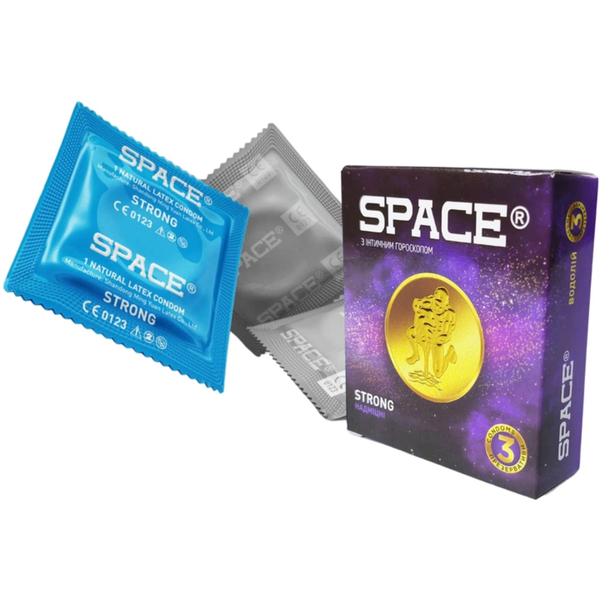 Презервативи Space Strong Гороскоп 36 шт (12 упаковок по 3 шт) 6400229643 фото
