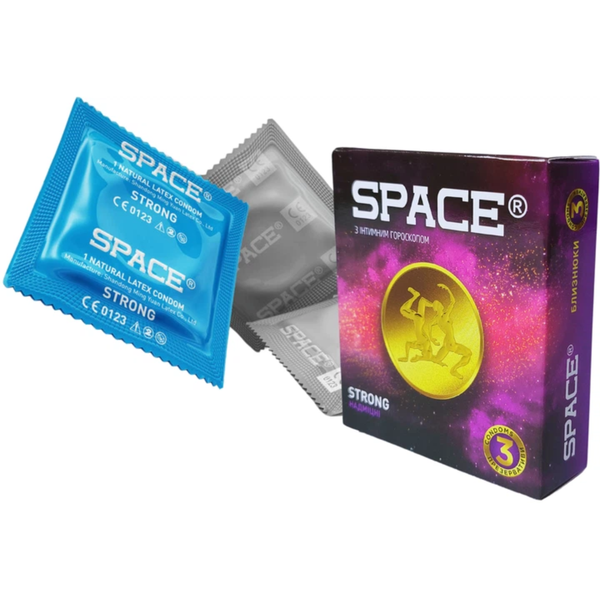 Презервативи Space Strong Гороскоп 36 шт (12 упаковок по 3 шт) 6400229643 фото