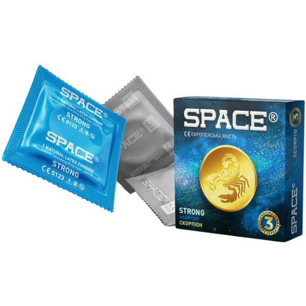 Презервативи Space Strong Гороскоп 36 шт (12 упаковок по 3 шт) 6400229643 фото