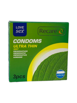 Презервативи Recare Ultra Thin Mint з ароматом м'яти 6501053498 фото