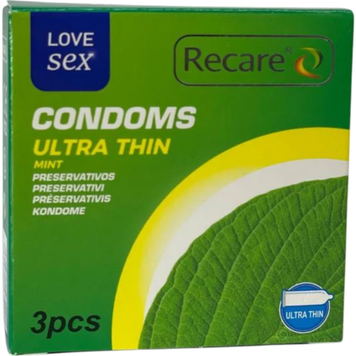 Презервативы Recare Ultra Thin Mint с ароматом мяты 6501053498 фото