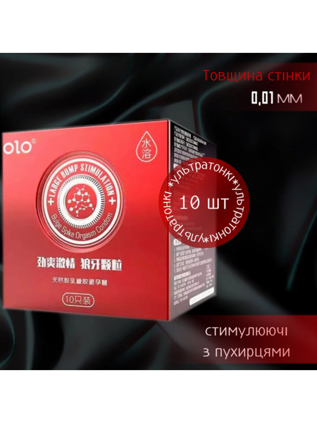 Презервативи OLO Neo Red 10 шт 6501053581 фото