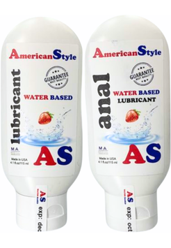 Набор лубрикантов на водной основе American Style Клубника 115 мл + Анальный 115 мл 6501052028 фото