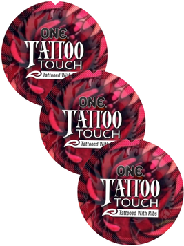 Презервативы One Tattoo Touch с текстурным рисунком 3 шт 6400230326 фото