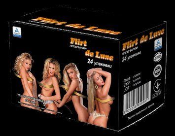 Презервативы гладкие без запаха латексные высококачественные Flirt de Luxe 72 шт. (24 упаковки 4820256950081 фото