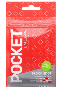 Мастурбатор Tenga Pocket Block Edge 6501103834 фото