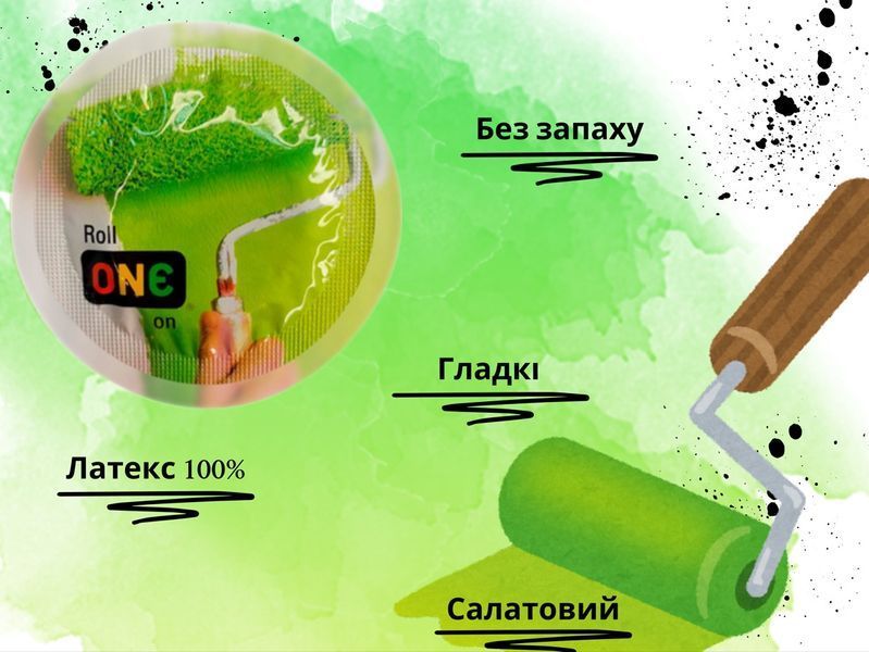 Презервативы One Roll Color Sensations Салатовый 5 шт в кейсе 6501052012 фото