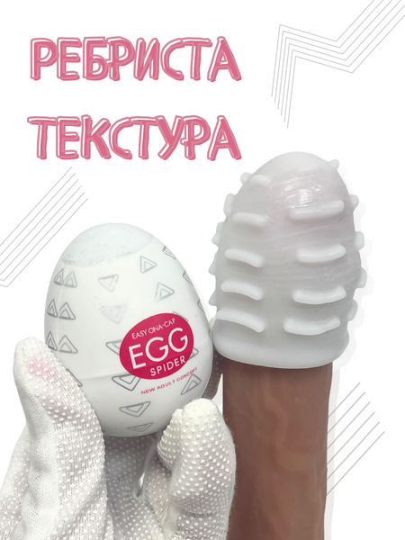 Яйцо-мастурбатор Passion с текстурой Розовый 6501103911 фото