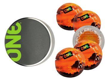 Презервативы One Trip To Cloud Nine Color Sensations Оранжевые 5 шт в кейсе 6501052005 фото