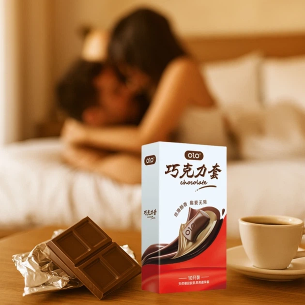 Презервативи OLO Chocolate Ультратонкі з ароматом і смаком шоколаду 10 шт 6501053681 фото