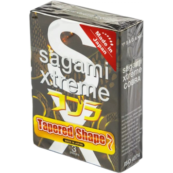 Презервативы Sagami Xtreme Tapered Shape Cobra 3 шт 6400229302 фото