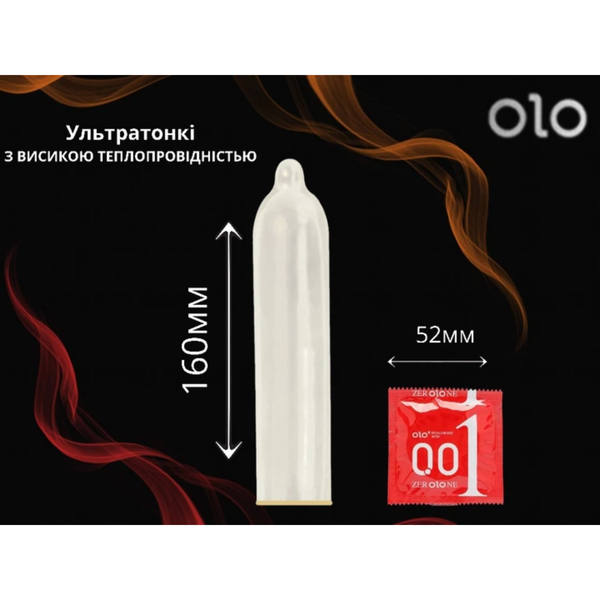 Презервативы OLO Bare Thin 001 Square с точками 10 шт 6501053316 фото