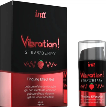 Рідкий вібратор Intt Vibration Strawberry зі смаком полуниці 15 мл 6501053569 фото