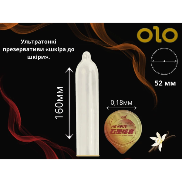 Презервативы OLO с гиалуроновой кислотой и графеном 10 шт 6501053323 фото