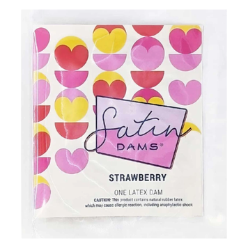 Серветка латексна ONE Satin Dams Strawberry 1 шт 6501053471 фото
