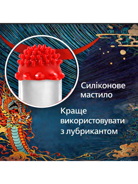 Презервативы Pleasure More Dragon Mix с усиками-шипами 2 шт + 1 гладкий 6501053694 фото