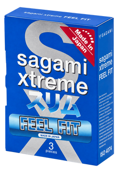 Презервативы Sagami Xtreme Feel Fit Ультратонкие 3 шт  6400229301 фото