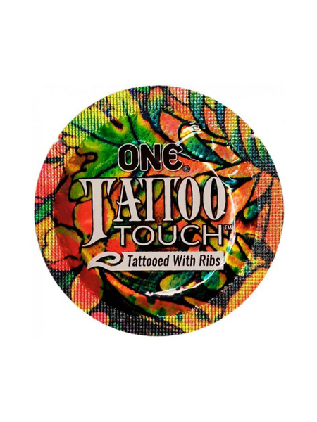 Презервативы One Tattoo Touch с текстурным рисунком 3 шт 6400230328 фото