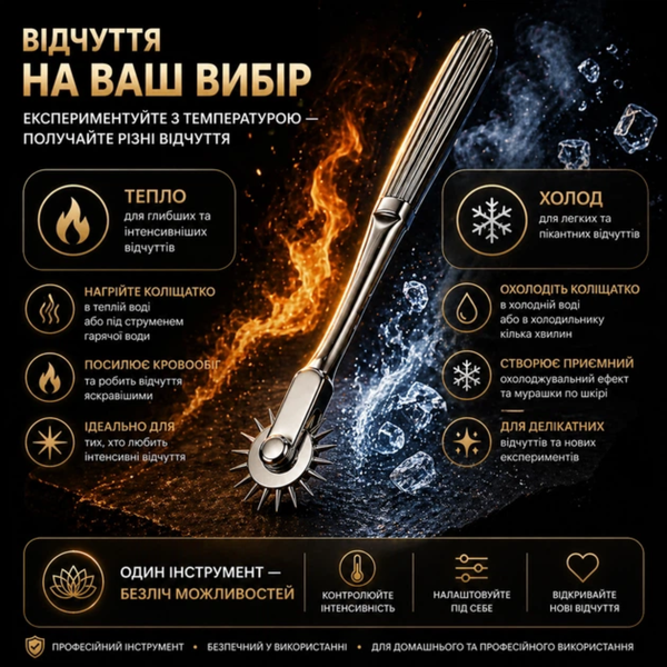 БДСМ-масажер колесо Вартенберга Passion Садо-мазо 6401231426 фото