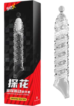 Насадка Passion Crystal Skin Penishulle Vibro с вибрацией для увеличения пениса 6501103914 фото