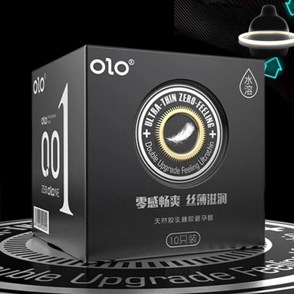 Набор презервативов OLO Neo Black 10 шт + OLO Neo Red 10 шт + OLO Physical Delay Sleeve Пролонгирующие 10 шт 6501053584 фото