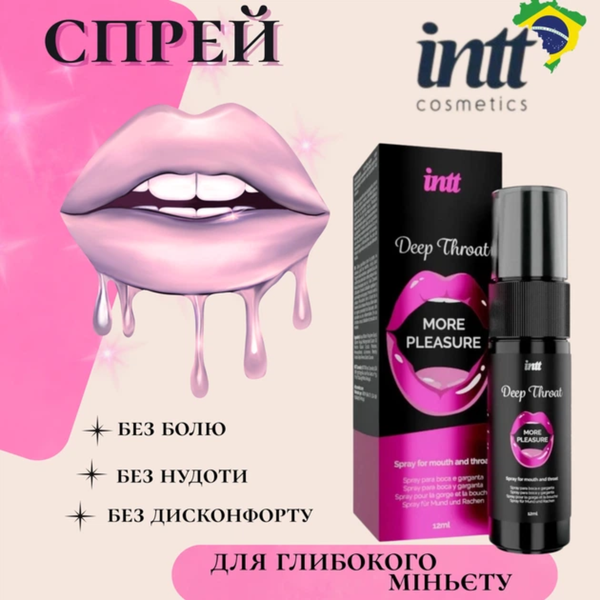 Спрей Intt Deep Throat Oral Spray для глубокого минета 12 мл 6501053647 фото