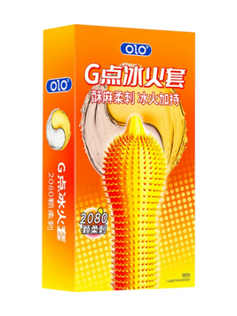 Презервативи OLO G-Spot 2080 з пухирцями 10 шт 6501053632 фото