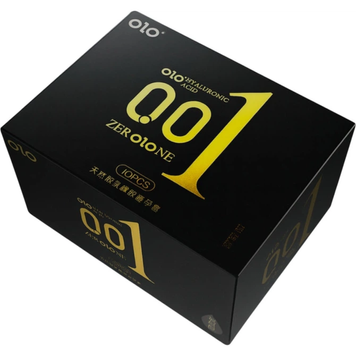 Презервативи OLO 001 Black зі збільшеною кількістю змазки 10 шт 6501053644 фото