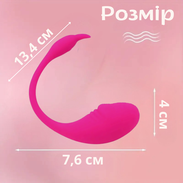 Смарт виброяйцо Passion Love USB Малиновый 6501103921 фото