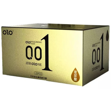 Презервативи OLO 001 GOLD зі збільшеною кількістю змазки 10 шт 6501053643 фото