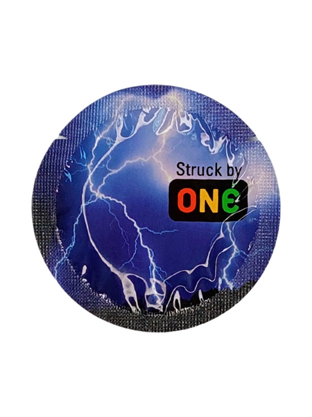 Презервативи One Struck by Color Sensations Фіолетові 3 шт  6400230329 фото