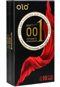 Презервативы OLO Zero1One 001 ультратонкие латексные с гиалуроновой смазкой, 10 шт. 6501053718 фото