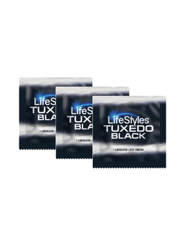 Презервативи Lifestyles Tuxedo Чорні 3 шт 6400229589 фото