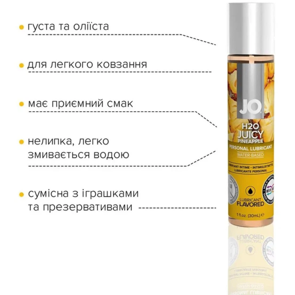 Лубрикант System JO H20 Соковитий ананас 30 мл 6400230494 фото
