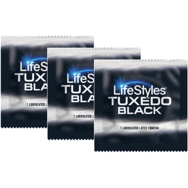 Презервативи Lifestyles Tuxedo Чорні 3 шт 6400229589 фото