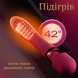 Вибратор микрофон с подогревом Passion Двухсторонний Бордовый 6501103963 фото 5