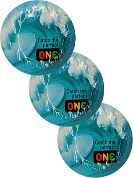 Презервативи One Catch The Perfect Color Sensations Блакитні 3 шт 6400230332 фото