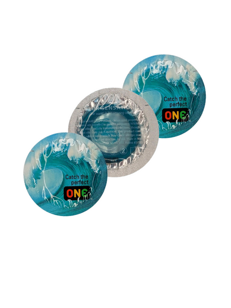 Презервативы One Catch The Perfect Color Sensations Голубые 3 шт 6400230332 фото