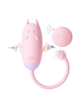 Віброяйце з пультом Passion Кішечка MeoW USB Рожевий 6501103962 фото