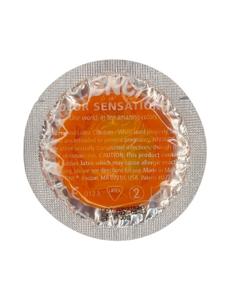 Презервативы One Trip To Cloud Nine Color Sensations Оранжевые 3 шт 6400230330 фото