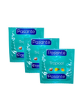 Презервативы Pasante Tropical Разноцветные 3 шт 6400230114 фото