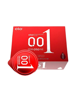 Презервативи OLO 001 Red з пухирцями і збільшеною кількістю змазки 10 шт 6501053645 фото